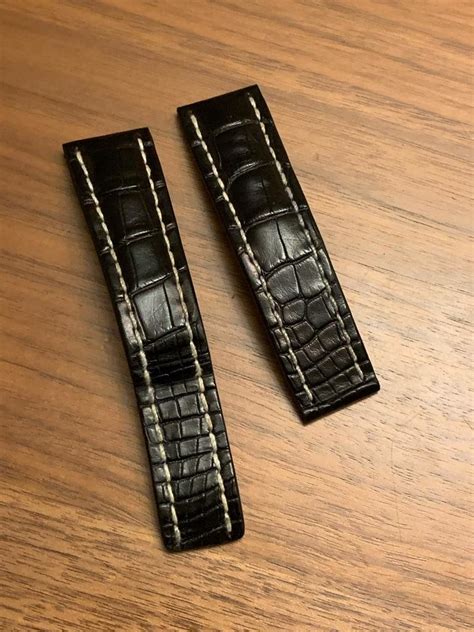 breitling crocodile straps for sale.